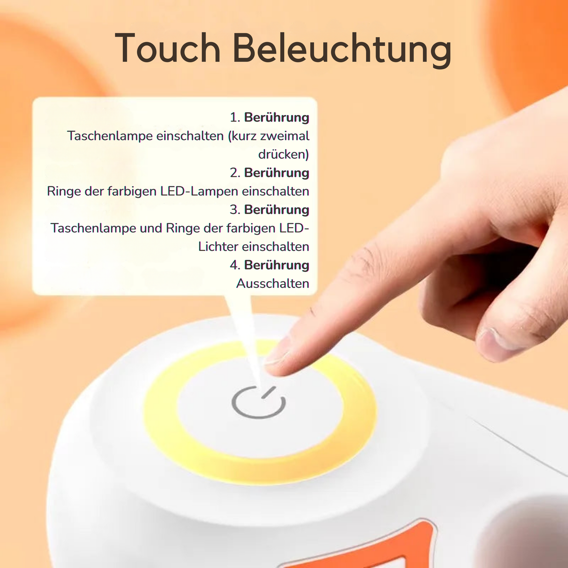 5m Roll-Leine mit integrierter Beleuchtung