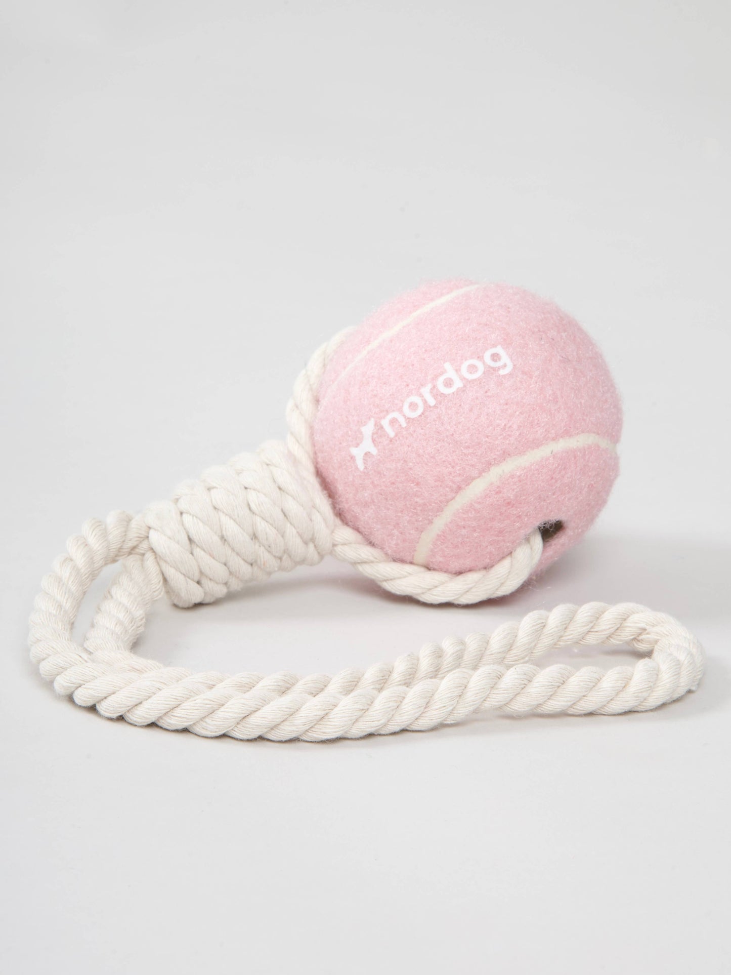 Nordog - Tennisball mit Seil Rosa