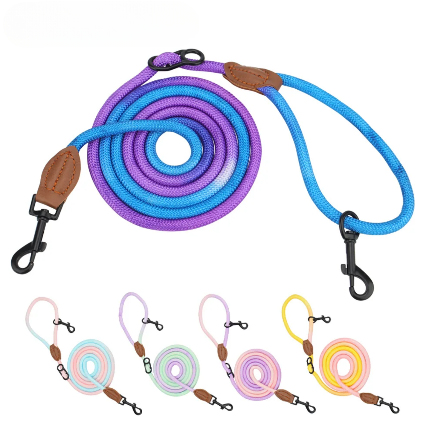 Doppelseitige Crossbody Hundeleine "Swirl"