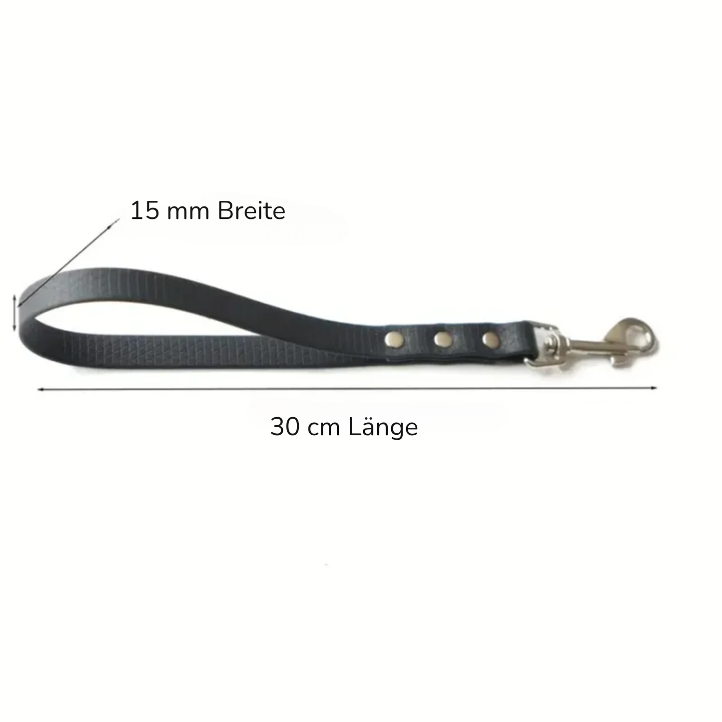 Wasserfeste Biothane Kurzleine, Führleine für die Stadt