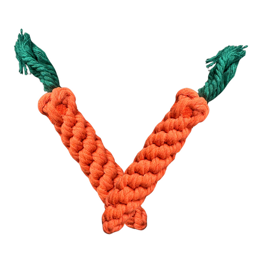 Karotti Geflochtenes Tau zum Kauen für Hunde