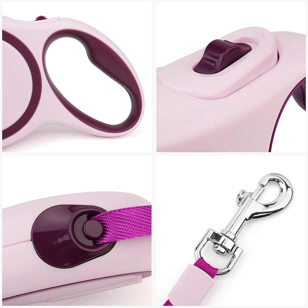 3m / 5m Roll-Leine in modischen Farben
