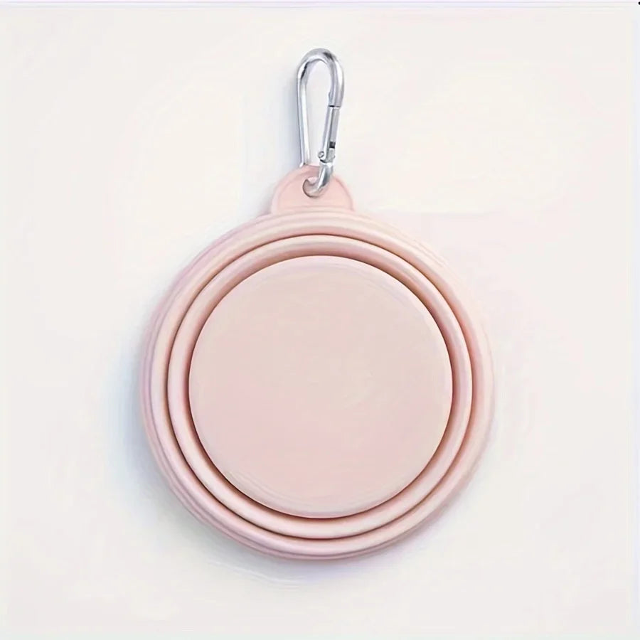 „Macarons“ - Faltbarer Silikon-Reisenapf, Pastellfarben, 350 ml