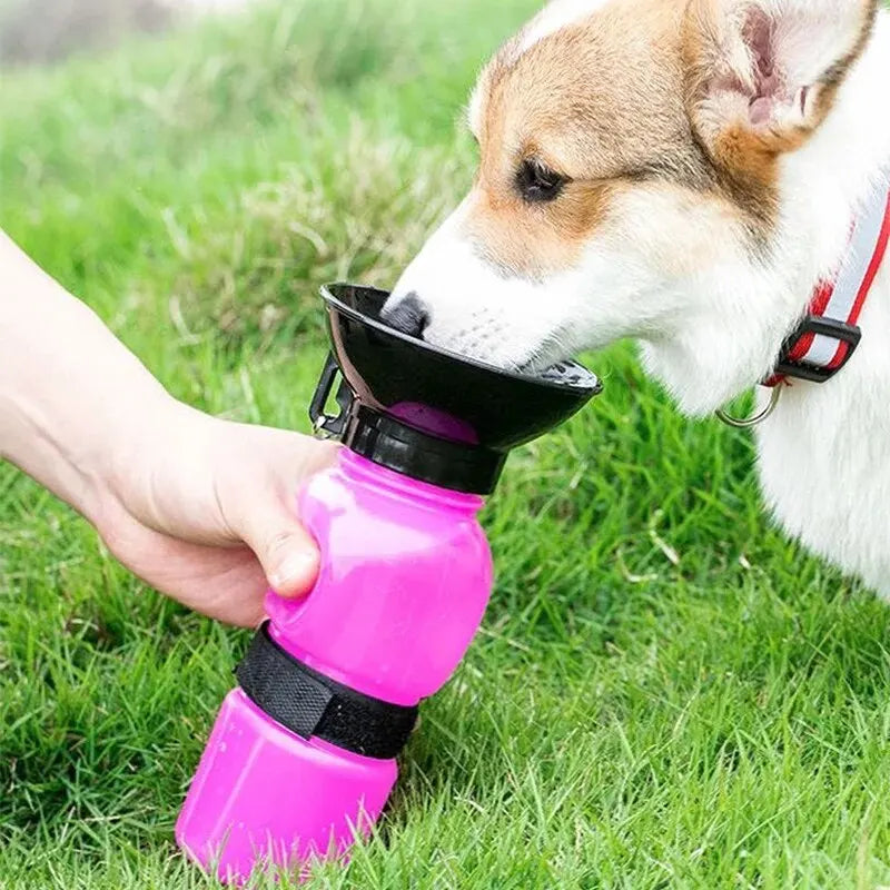 „Never Thirsty“ Portable Hunde-Wasserflasche für unterwegs