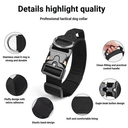 Taktisches Halsband für mittelgroße + große Hunde