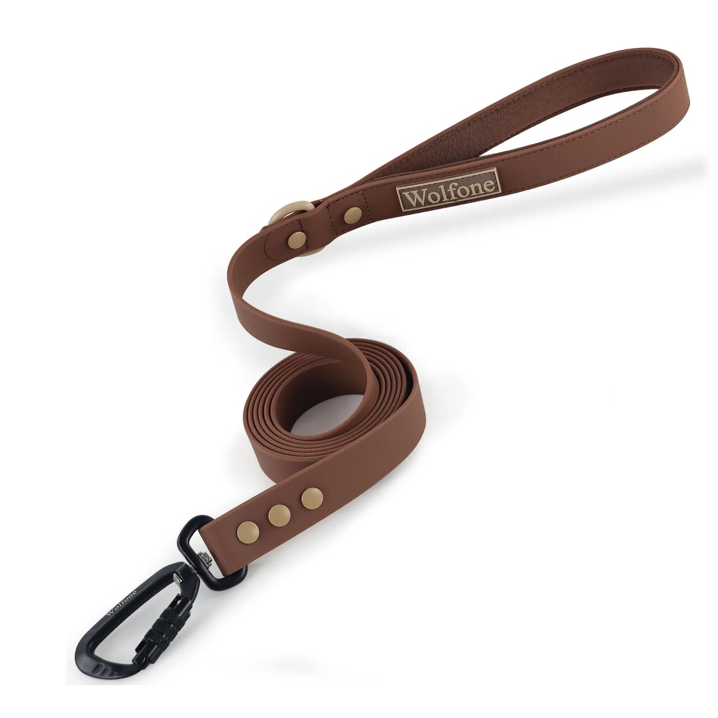 "Wolfone" Wasserfeste PVC-Hundeleine mit großer Handschlaufe