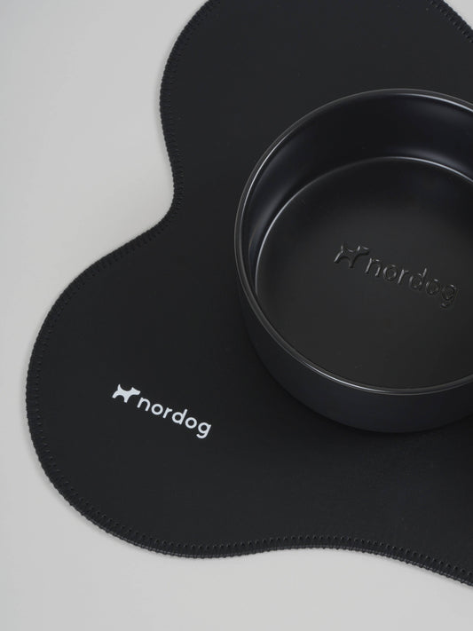 Nordog - Platzset für Hundenäpfe (schwarz)