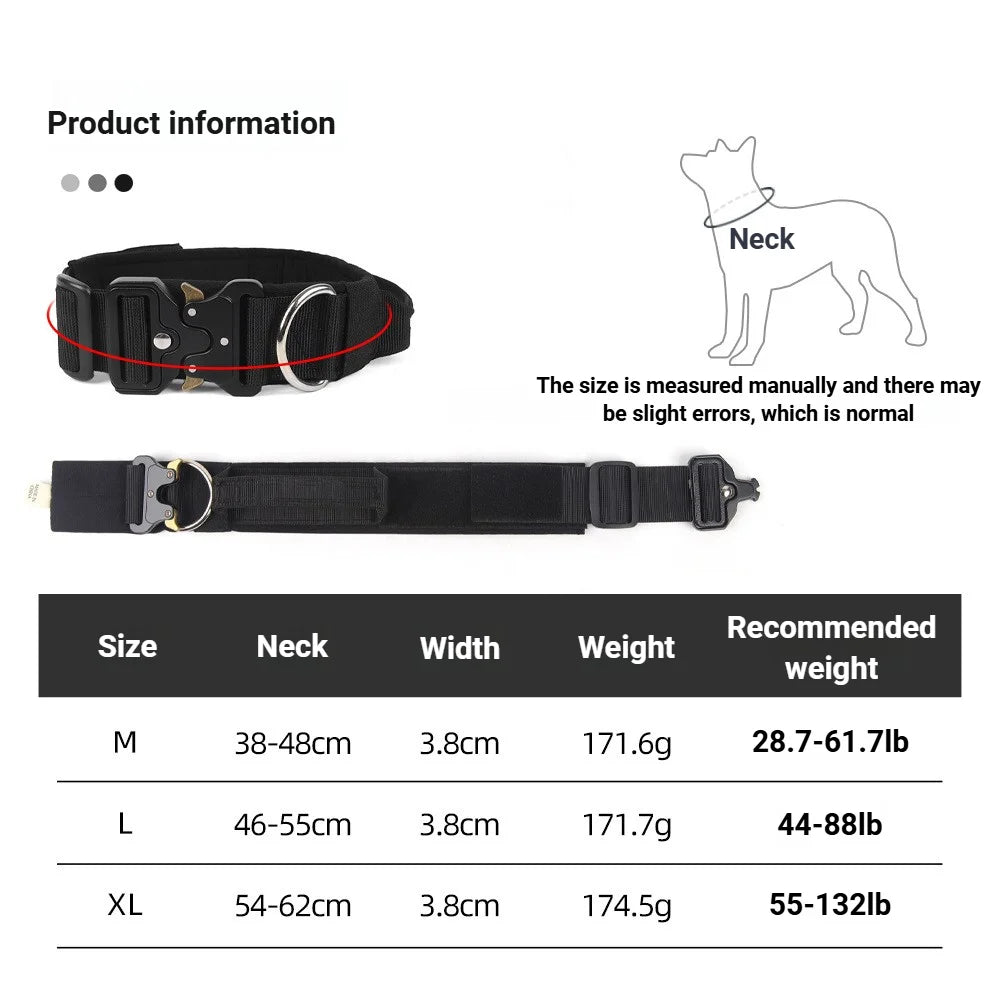 Taktisches Halsband für mittelgroße + große Hunde