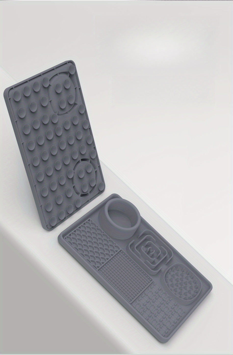 6-in-1 Silikon Slow Feeder-Napf / Multistrukturierte Hunde-Leckmatte mit 6 Fächern