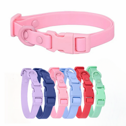 Wasserfestes Gummi-Hundehalsband mit Sicherheitsschnalle