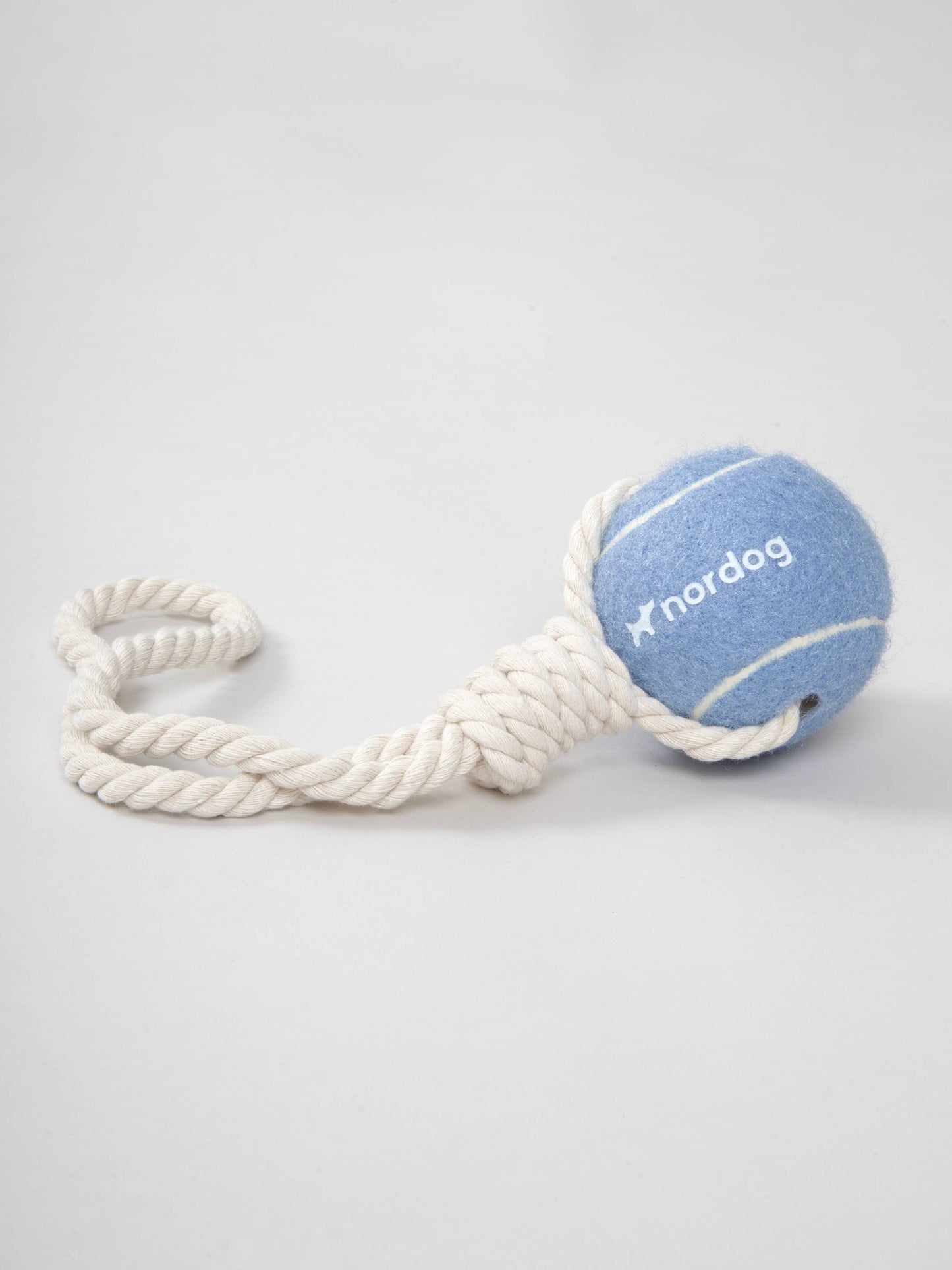 Nordog - Tennisball mit Seil Blau