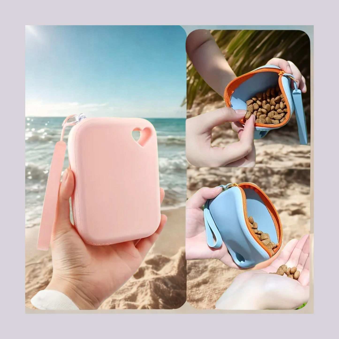 Silikon Leckerli-Pouch “Heart Treats”