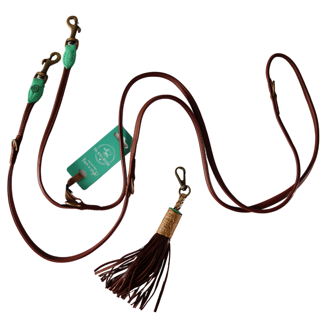 Dog with a Mission - Extra lange Leine Bobby Brown S