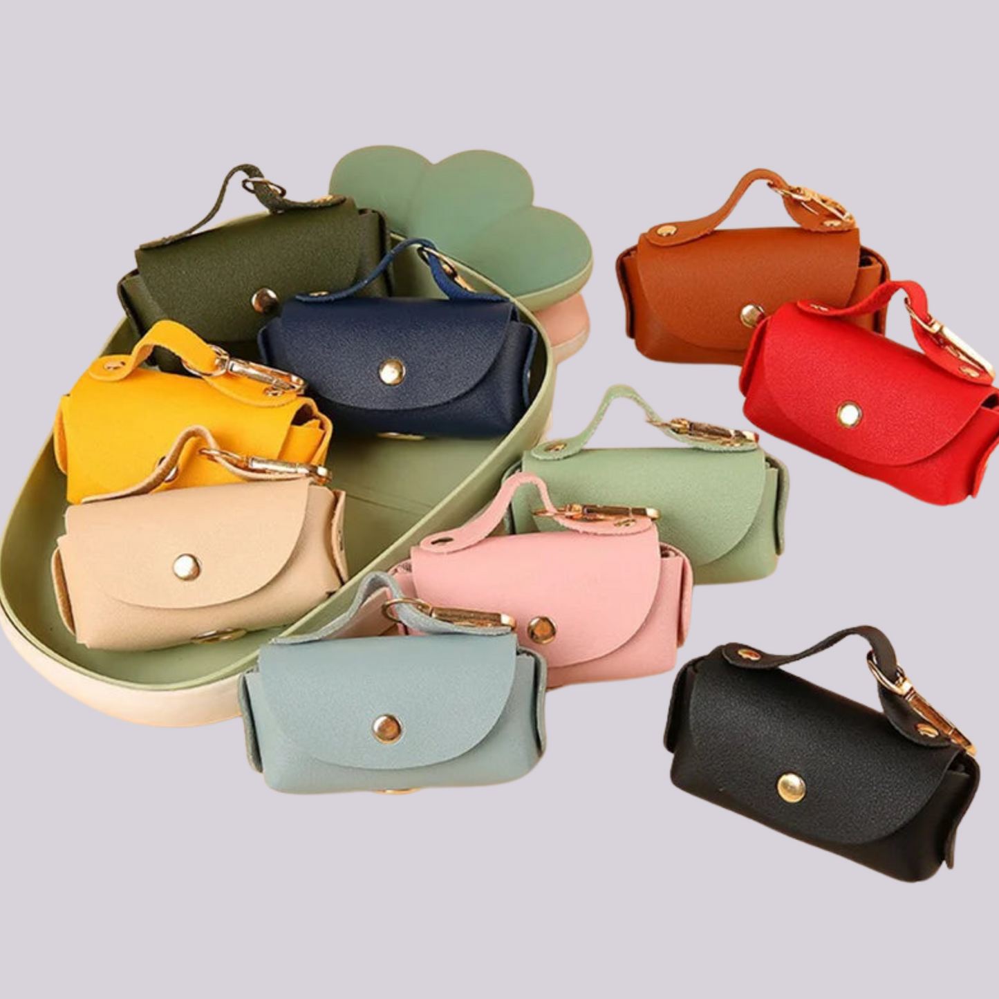 Leder Kotbeutelspender