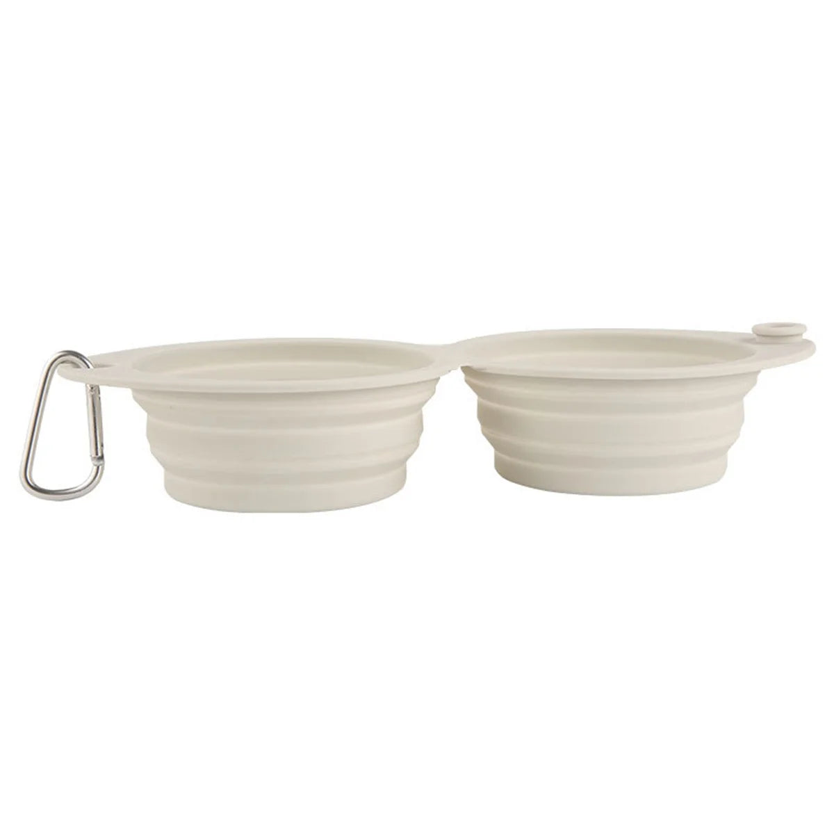 Faltbarer Doppelter Reisenapf aus Silikon „Macarons“