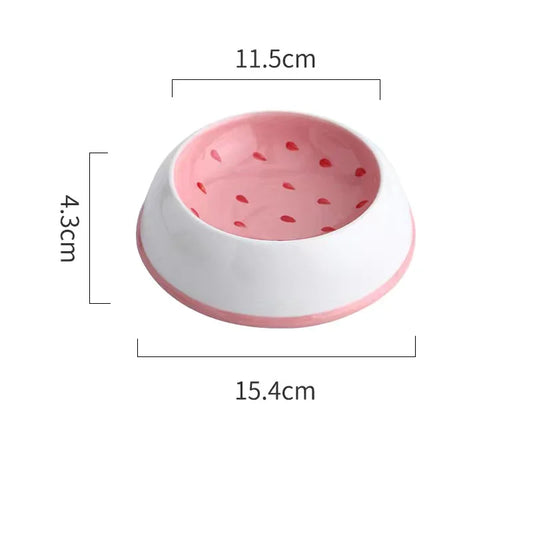 Hundenäpfe im Sommer Design: Wassermelone, Erdbeere, Orange und Kürbis