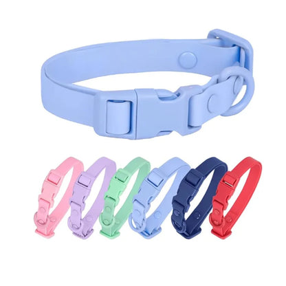 Wasserfestes Gummi-Hundehalsband mit Sicherheitsschnalle